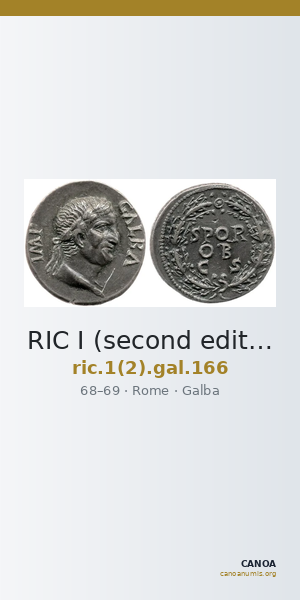 RIC I (second edition) Galba 166 — CANOA