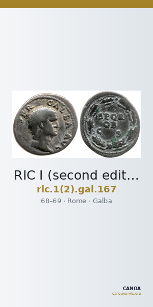 RIC I (second edition) Galba 167 — CANOA