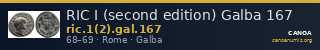 RIC I (second edition) Galba 167 — CANOA