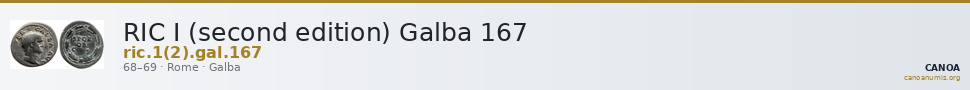 RIC I (second edition) Galba 167 — CANOA