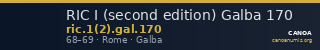 RIC I (second edition) Galba 170 — CANOA
