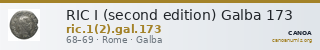 RIC I (second edition) Galba 173 — CANOA