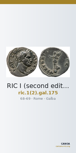 RIC I (second edition) Galba 175 — CANOA