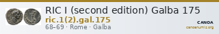 RIC I (second edition) Galba 175 — CANOA