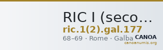 RIC I (second edition) Galba 177 — CANOA