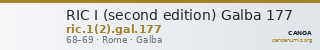 RIC I (second edition) Galba 177 — CANOA