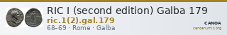 RIC I (second edition) Galba 179 — CANOA