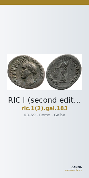 RIC I (second edition) Galba 183 — CANOA