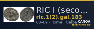 RIC I (second edition) Galba 183 — CANOA