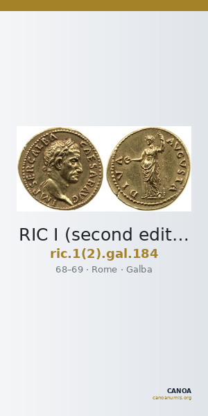RIC I (second edition) Galba 184 — CANOA