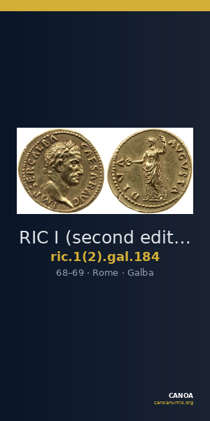 RIC I (second edition) Galba 184 — CANOA