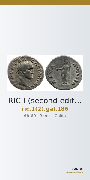 RIC I (second edition) Galba 186 — CANOA