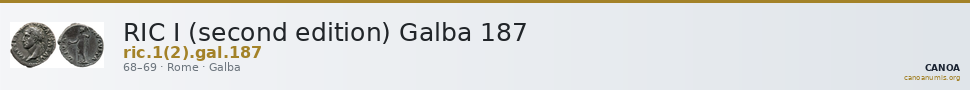 RIC I (second edition) Galba 187 — CANOA