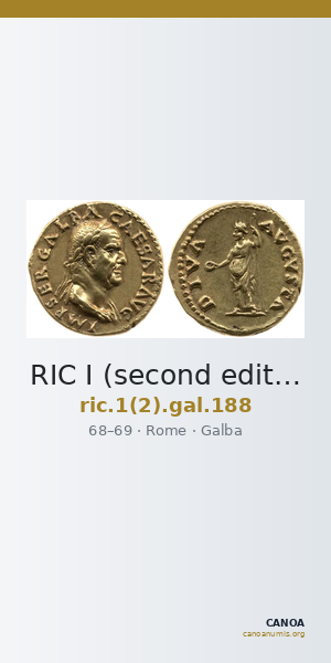 RIC I (second edition) Galba 188 — CANOA