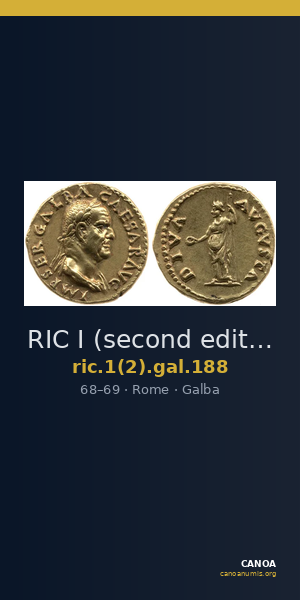 RIC I (second edition) Galba 188 — CANOA