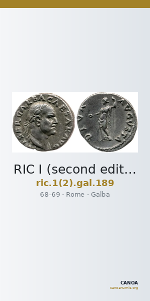 RIC I (second edition) Galba 189 — CANOA