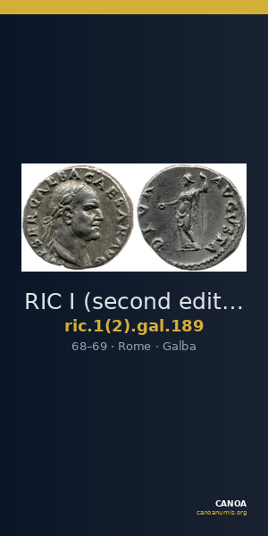 RIC I (second edition) Galba 189 — CANOA