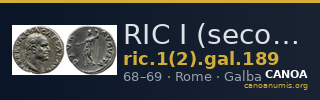 RIC I (second edition) Galba 189 — CANOA