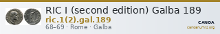 RIC I (second edition) Galba 189 — CANOA