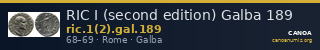 RIC I (second edition) Galba 189 — CANOA