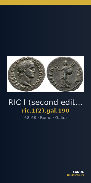 RIC I (second edition) Galba 190 — CANOA