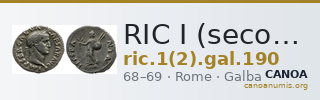 RIC I (second edition) Galba 190 — CANOA