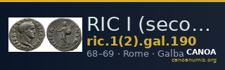 RIC I (second edition) Galba 190 — CANOA