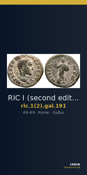 RIC I (second edition) Galba 191 — CANOA