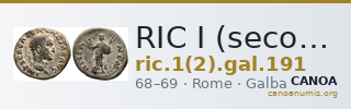 RIC I (second edition) Galba 191 — CANOA