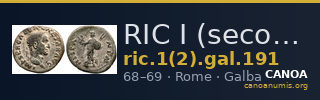 RIC I (second edition) Galba 191 — CANOA