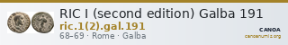 RIC I (second edition) Galba 191 — CANOA