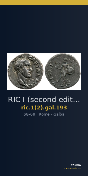 RIC I (second edition) Galba 193 — CANOA