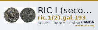 RIC I (second edition) Galba 193 — CANOA