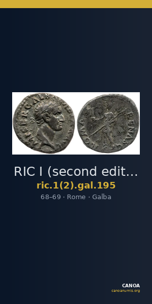 RIC I (second edition) Galba 195 — CANOA