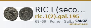 RIC I (second edition) Galba 195 — CANOA