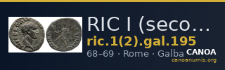 RIC I (second edition) Galba 195 — CANOA