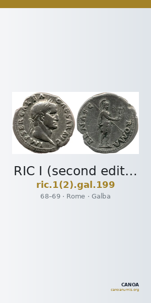 RIC I (second edition) Galba 199 — CANOA