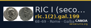 RIC I (second edition) Galba 199 — CANOA