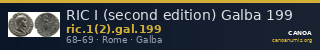 RIC I (second edition) Galba 199 — CANOA