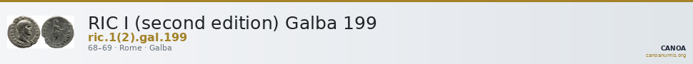 RIC I (second edition) Galba 199 — CANOA
