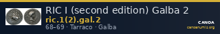 RIC I (second edition) Galba 2 — CANOA