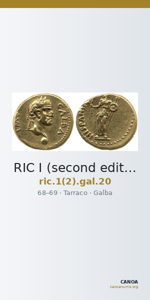 RIC I (second edition) Galba 20 — CANOA