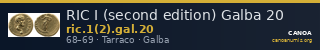RIC I (second edition) Galba 20 — CANOA