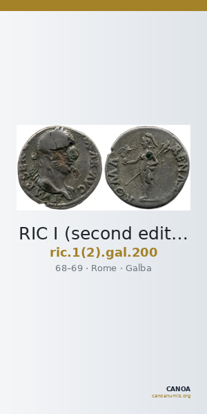 RIC I (second edition) Galba 200 — CANOA