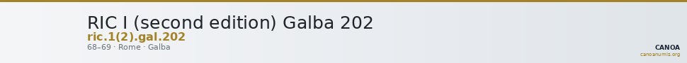 RIC I (second edition) Galba 202 — CANOA