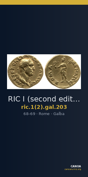 RIC I (second edition) Galba 203 — CANOA
