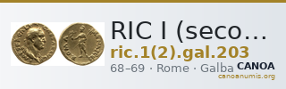 RIC I (second edition) Galba 203 — CANOA