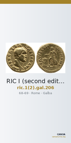 RIC I (second edition) Galba 206 — CANOA