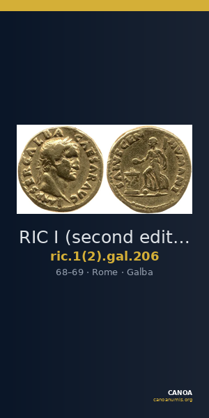 RIC I (second edition) Galba 206 — CANOA