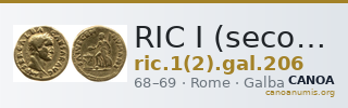 RIC I (second edition) Galba 206 — CANOA